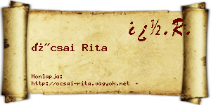 Ócsai Rita névjegykártya